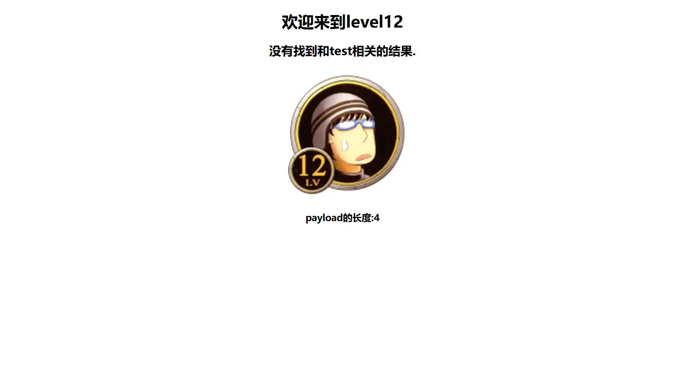 Level 12 题目页面